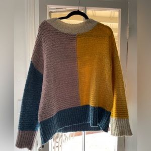 Super soft color block sweater